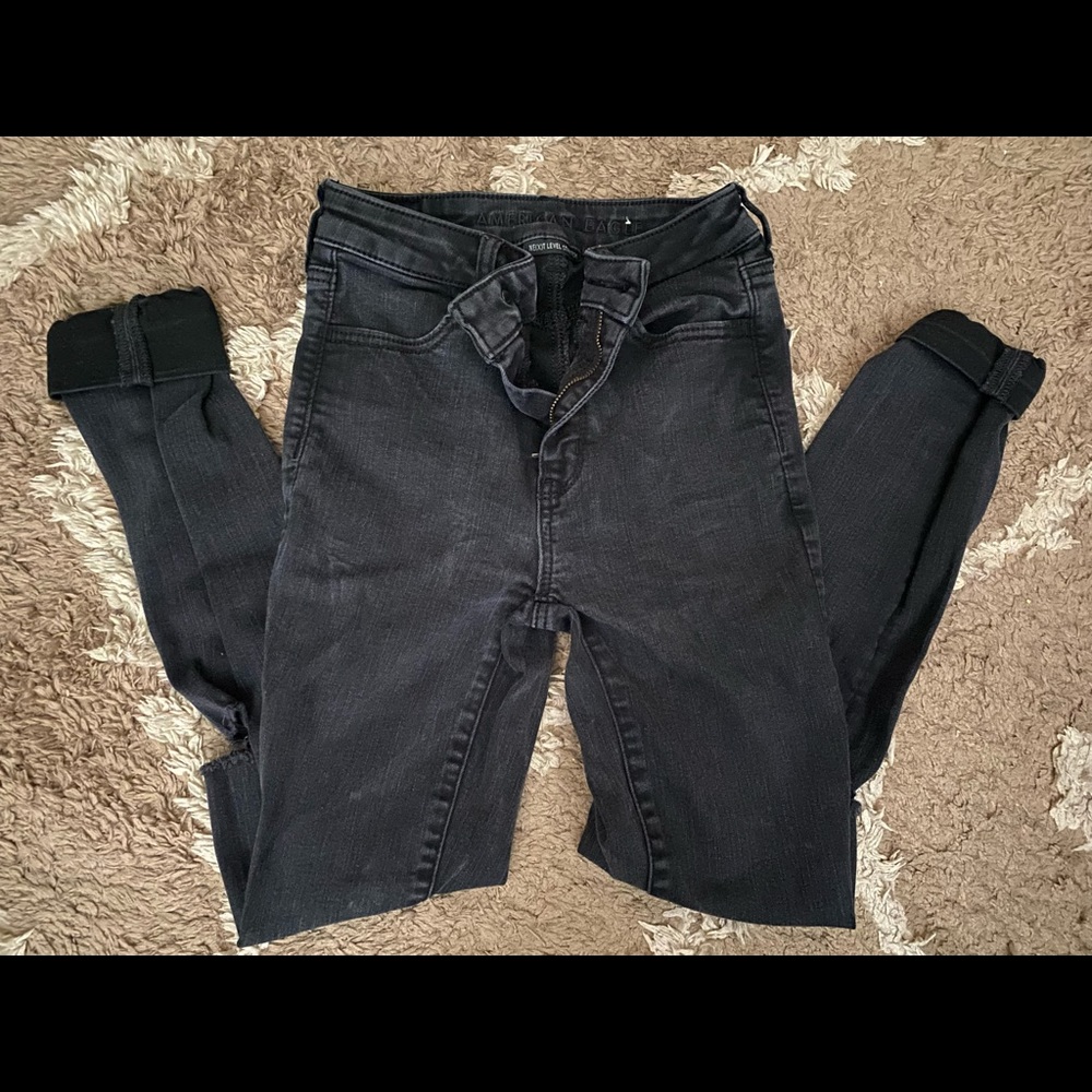 American Eagle next level stretch black jeans